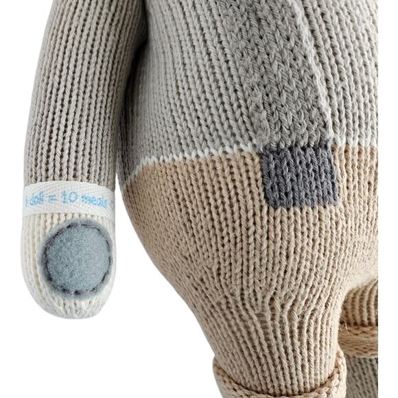 CUDDLE and KIND Noah the Dog Plush Toy Handmade Cotton Peru 20" Hypoallergenic - Picture 3 of 6